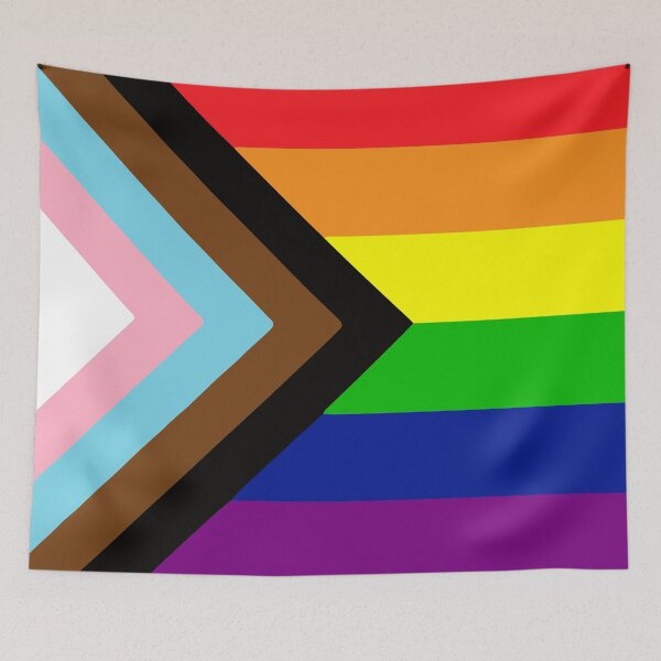 Item preview, Progress Gay Pride Flag| Gay Pride Shirt| LGBT Rainbow Tee | New Pride Flag designed and sold by YikesForever.
