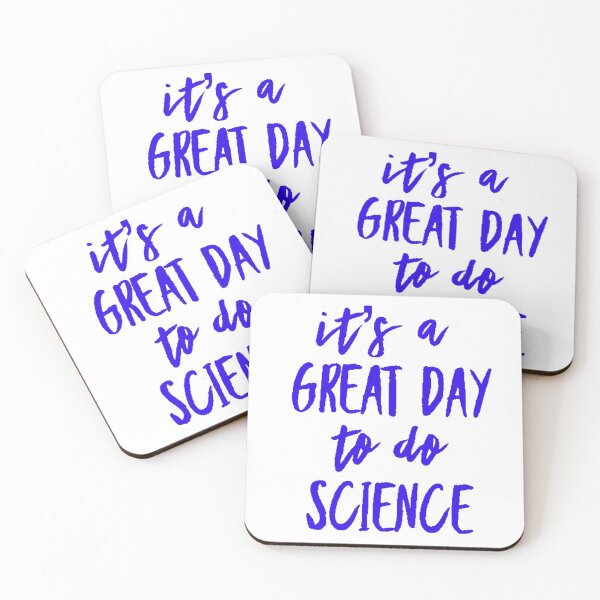 Item preview, It’s a great day to do science in blue font on white background designed and sold by UncleStuScience.