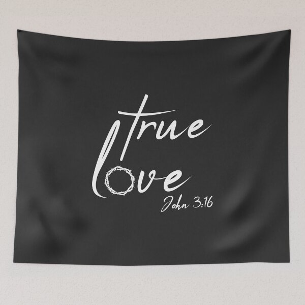 Item preview, Christian Design - True Love - John 3 verse 16 designed and sold by simplydesignart.