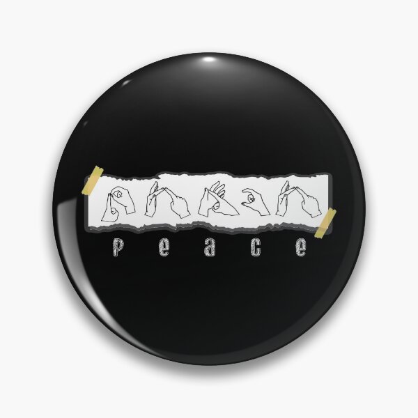 Item preview, Peace - Sign Language AUSLAN and BSL- awareness  designed and sold by ManateeDesign.