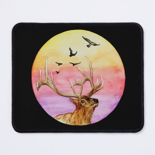 Item preview, Stag and setting Sun designed and sold by ColorSplendor.