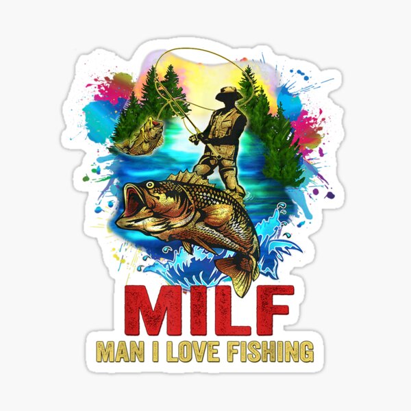 Funny Fishing MILF Shirt Man I Love Fishing Addict Retro Men T
