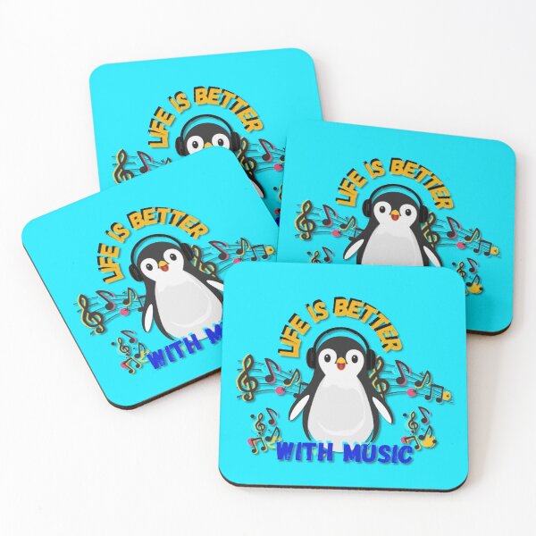 Item preview, Penguin | Life is Better with Music designed and sold by AOCollections.