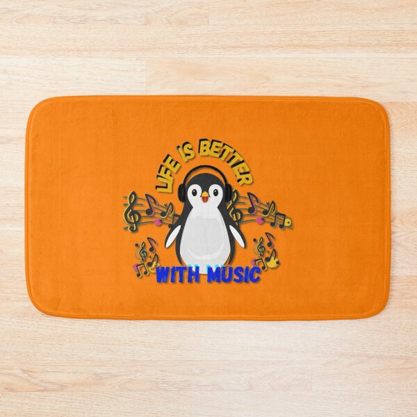 Item preview, Penguin | Life is Better with Music designed and sold by AOCollections.