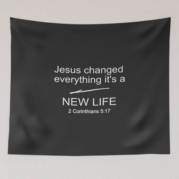 Item preview, Christian Design - It's a New Life - 2 Corinthians 5 verse 17 designed and sold by simplydesignart.