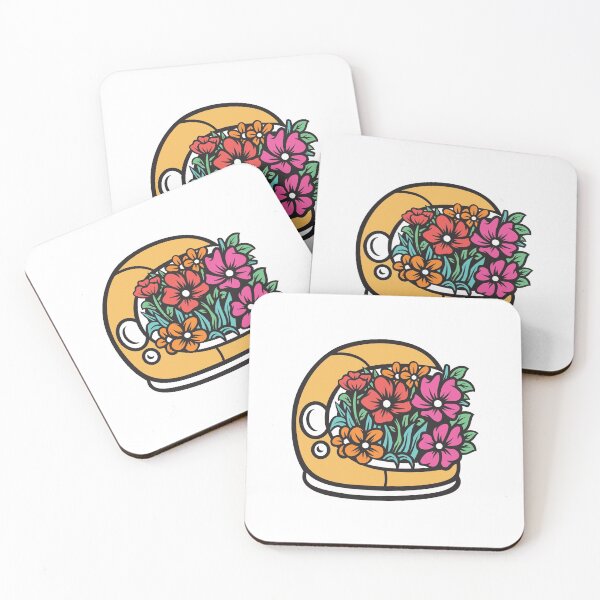 Item preview, flower astronaut helmet design designed and sold by sandewo.