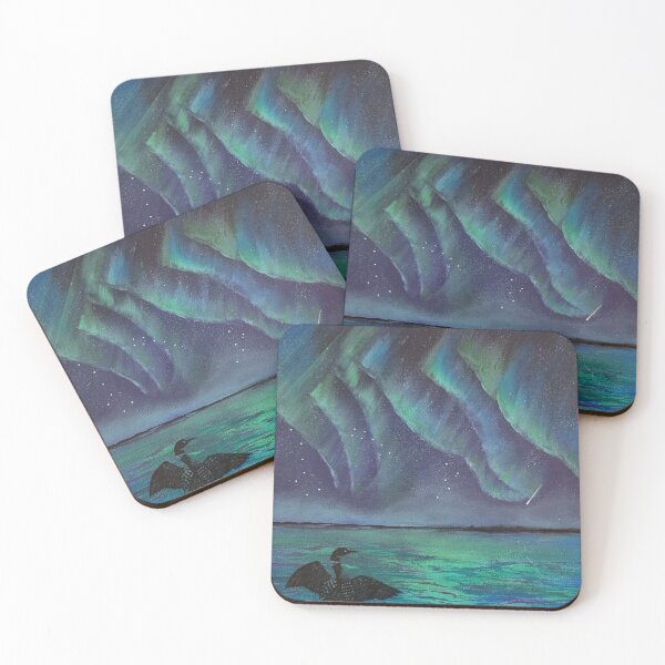Item preview, Loon Admiring Aurora Borealis  designed and sold by Debbie Center.