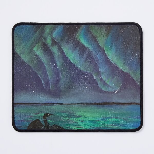 Item preview, Loon Admiring Aurora Borealis  designed and sold by Debbie Center.