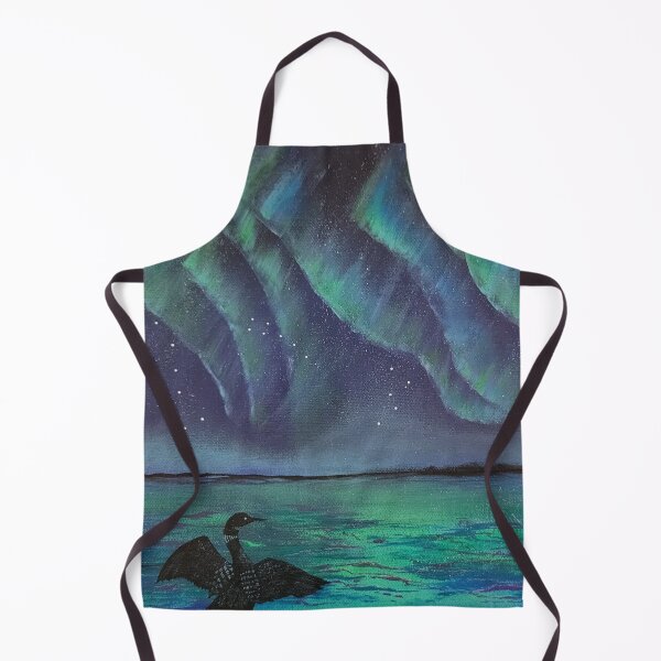 Item preview, Loon Admiring Aurora Borealis designed and sold by Debbie Center.