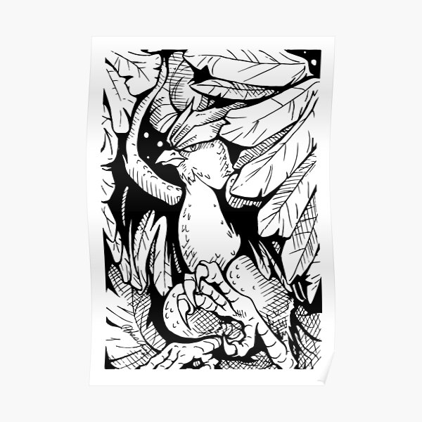 Pokemon Black And White Posters Redbubble