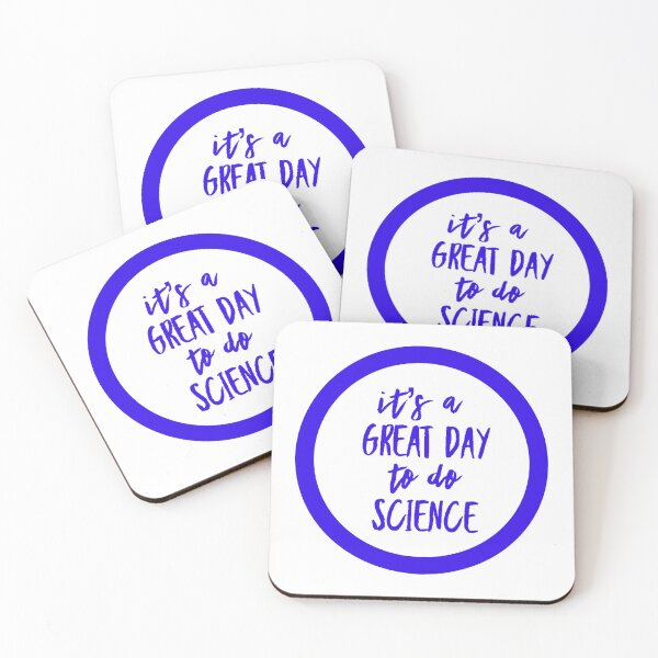 Item preview, It’s a great day to do science in blue and white font on white background designed and sold by UncleStuScience.