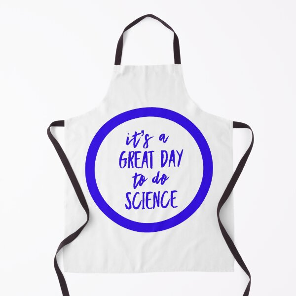 Item preview, It’s a great day to do science in blue and white font on white background designed and sold by UncleStuScience.