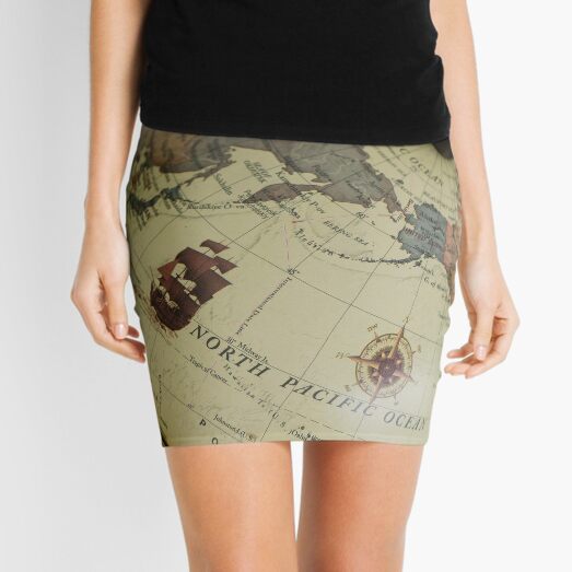 Universe Travel Science Exploration Mini Skirt