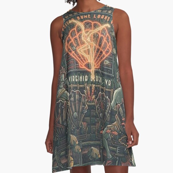 Dancing clams water A-Line Dress