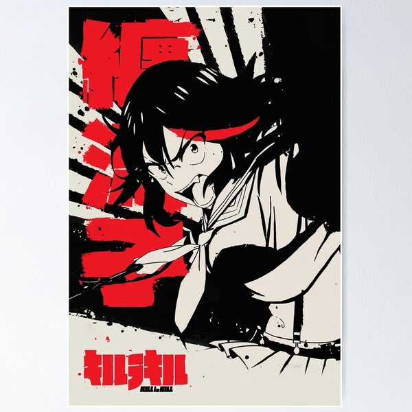 KILL la KILL × GEEKS PRINTING POSTER KILL la KILL × GEEKS RULE NEO SILKSCREEN PRINTING POSTER