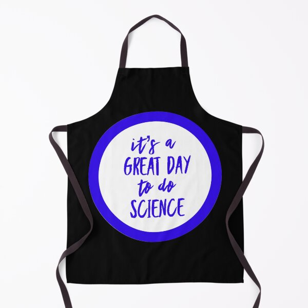 Item preview, It’s a great day to do science in black and blue font on black background designed and sold by UncleStuScience.