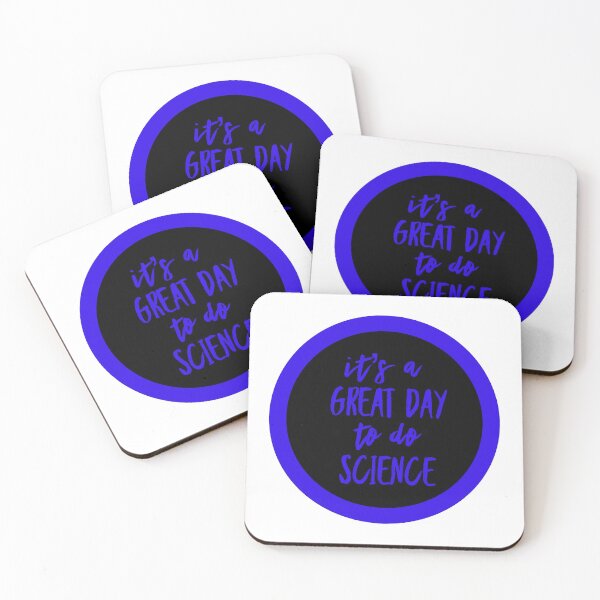 Item preview, It’s a great day to do science in black and blue font on white background designed and sold by UncleStuScience.