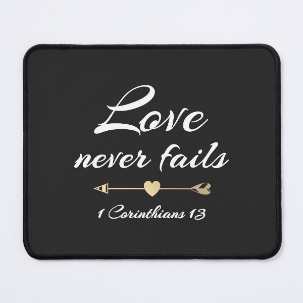 Item preview, Christian Design - Love Never Fails - 1 Corinthians 13 designed and sold by simplydesignart.