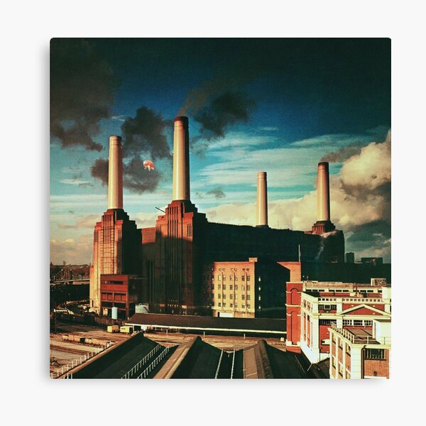 factory pig fly Canvas Print