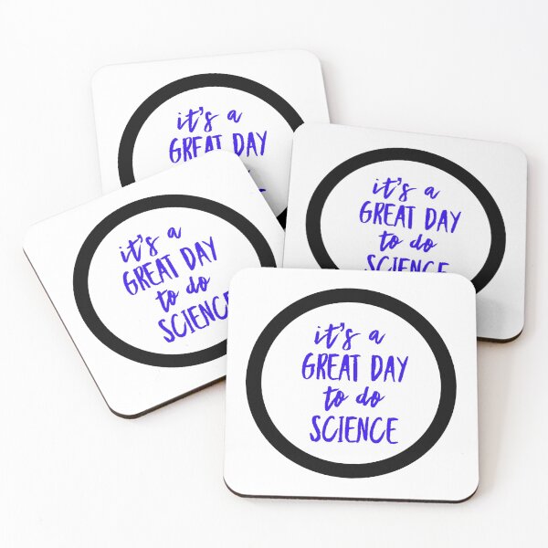 Item preview, It’s a great day to do science in blue and white font on white background designed and sold by UncleStuScience.