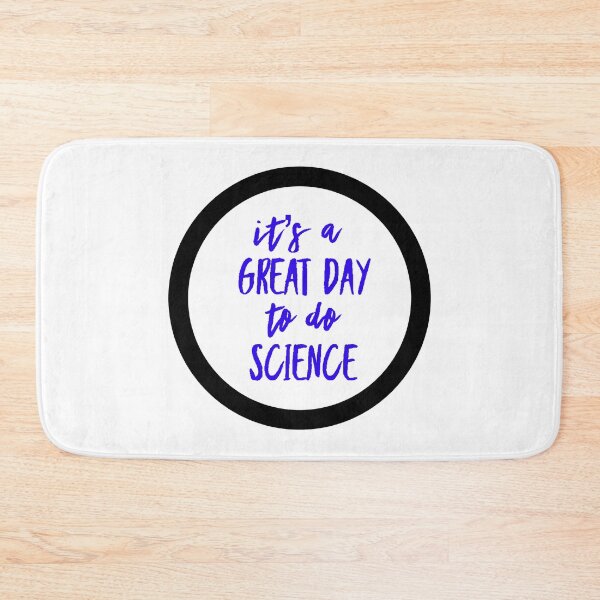 Item preview, It’s a great day to do science in blue and white font on white background designed and sold by UncleStuScience.
