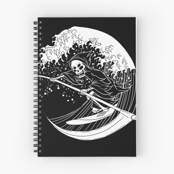 Item preview, Blackcraft Grim Reaper Surfing Great Wave  designed and sold by benjimenbenjim.