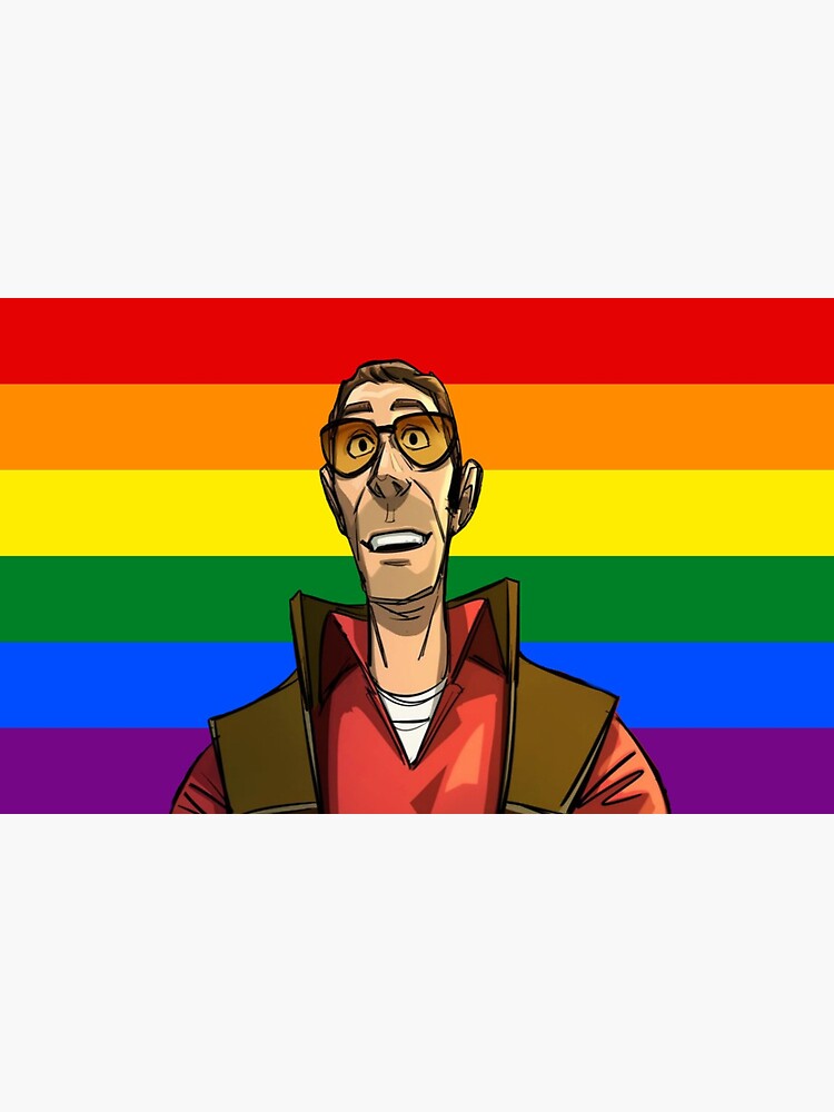 Sniper Tf2 Rainbow Pride Flag Sticker For Sale By Jiggyjohnkramer