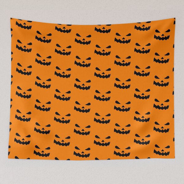 Item preview, EVIL PUMPKIN FACE (Black) designed and sold by Aurinkuu.