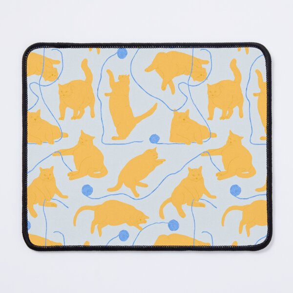 Item preview, Fat Orange Cats and Blue Yarn  designed and sold by Amy Hadden.