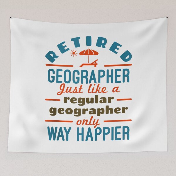 Item preview, Retired Geographer Geography Retirement Happier Tank Top designed and sold by JethroShop.