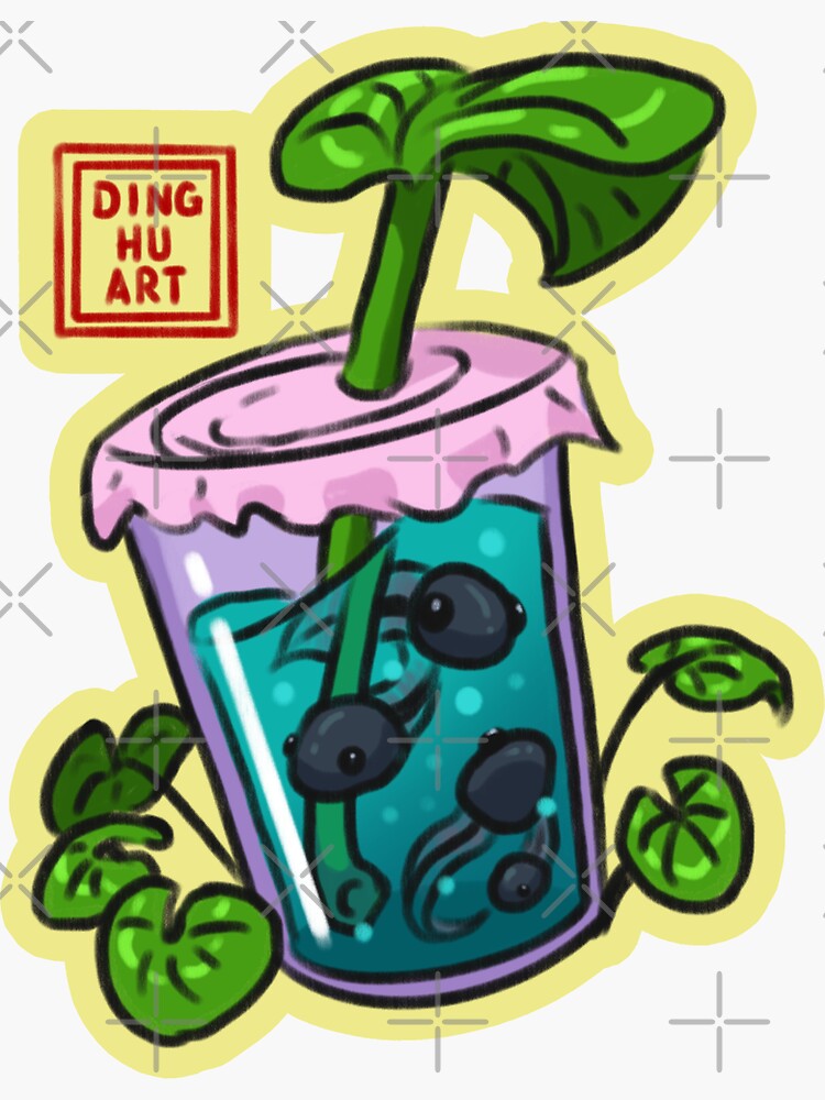 Boba Tea Tadpole by DingHuArt