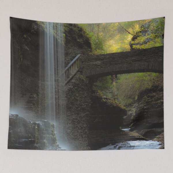 Item preview, Waterfalls and Concrete Bridge designed and sold by pandovisky.