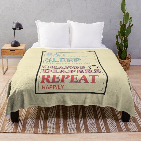 Item preview, Eat Sleep Change Diapers Repeat | Funny New Mom Dad designed and sold by JooArtPrints ★★★★★.