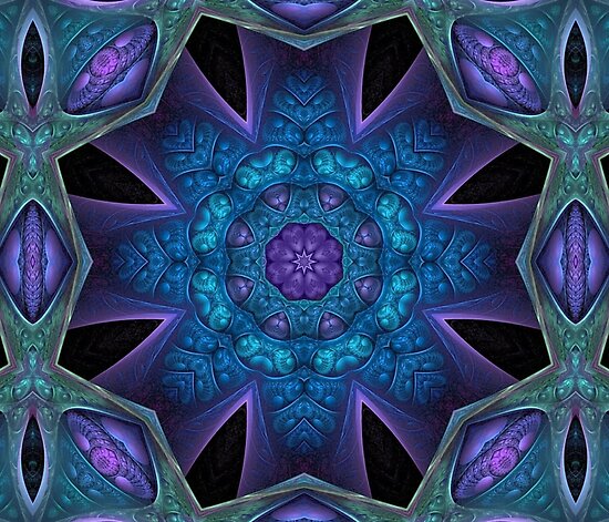 Fractal mandala Posters by Manafold | Redbubble