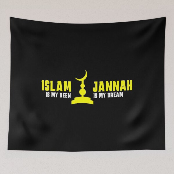 Item preview, islam is my deen jannah is my dream - islamic quotes 5 designed and sold by EfenDesign.