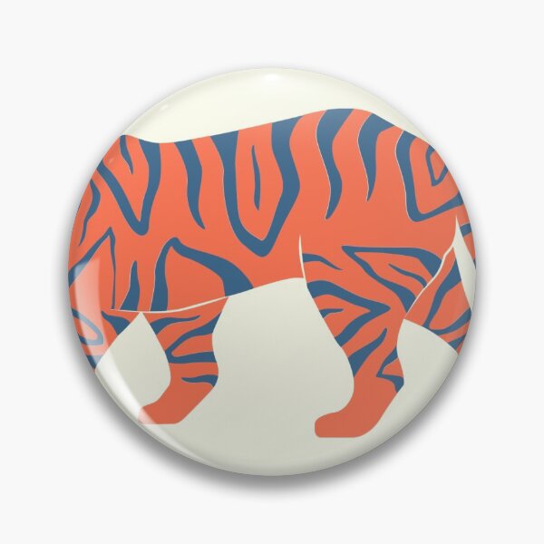 Item preview, Blue and orange tiger designed and sold by catherineipasco.