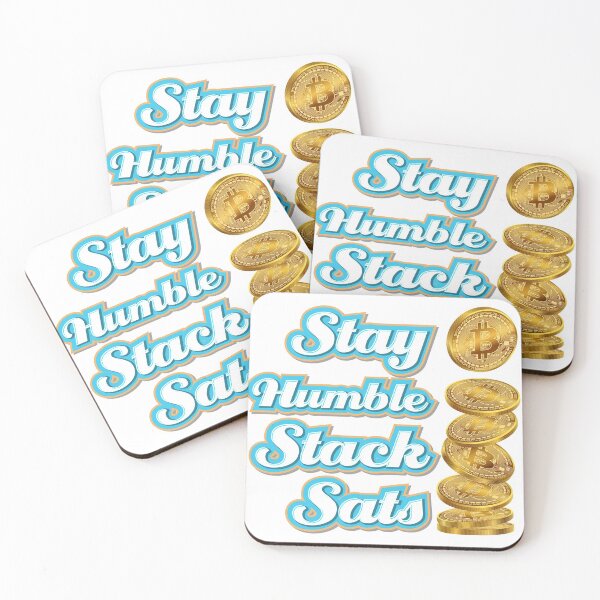 Item preview, Stay Humble Stack Sats or Satoshis Bitcoin Crypto Blockchain designed and sold by johnta17.