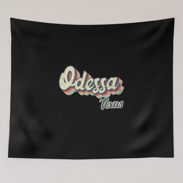 Item preview, Odessa city Texas Retro Vintage 70s rainbow designed and sold by Teelogic.