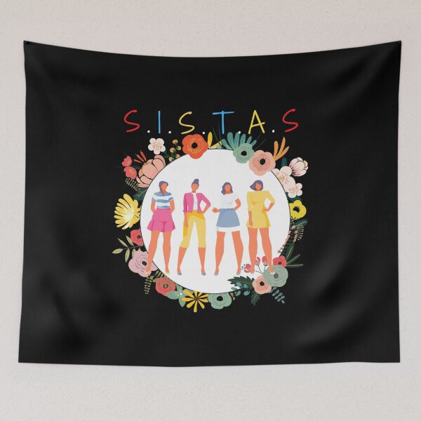Item preview, Sistas Afro Women Together; Floral Flower Circle Frame Gift designed and sold by DKA-2ndBoy.