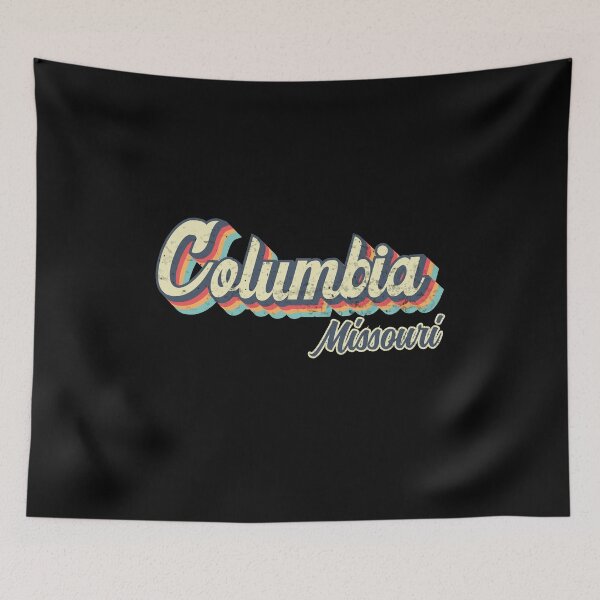 Item preview, Columbia city Missouri Retro Vintage 70s rainbow designed and sold by Teelogic.
