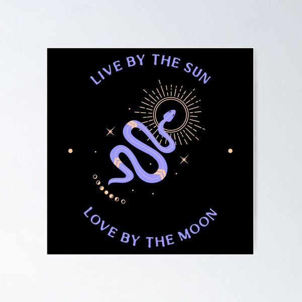 Live By The Sun Love By The Moon Boho Wall Art Print Set – Seaella
