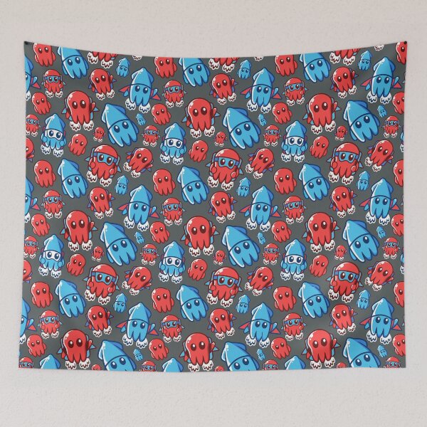 Item preview, Kawaii Squid Octopus Space Race Back-to-School designed and sold by GrynszpanDezign.