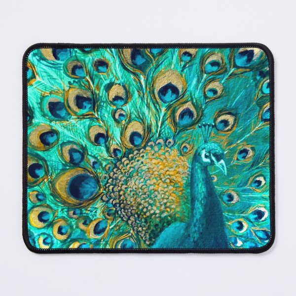 Item preview, Colourised Aqua Peacock designed and sold by Nicola Morgan.