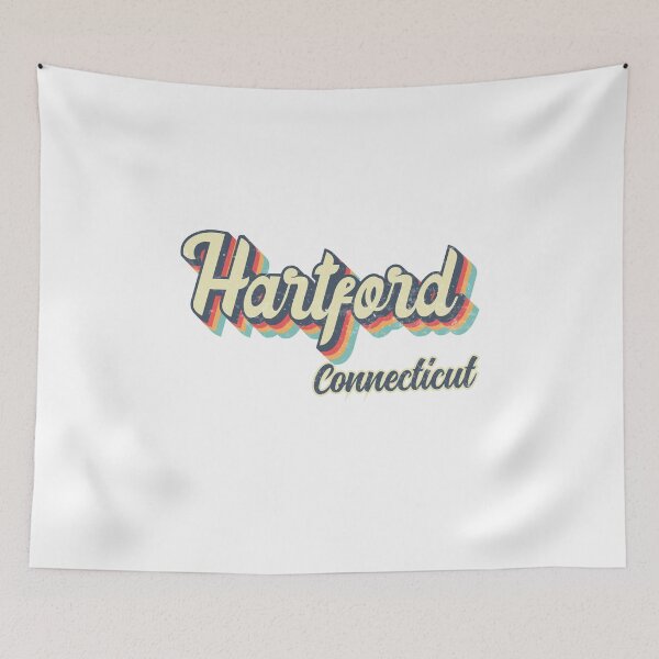 Item preview, Hartford city Connecticut Retro Vintage 70s rainbow designed and sold by Teelogic.