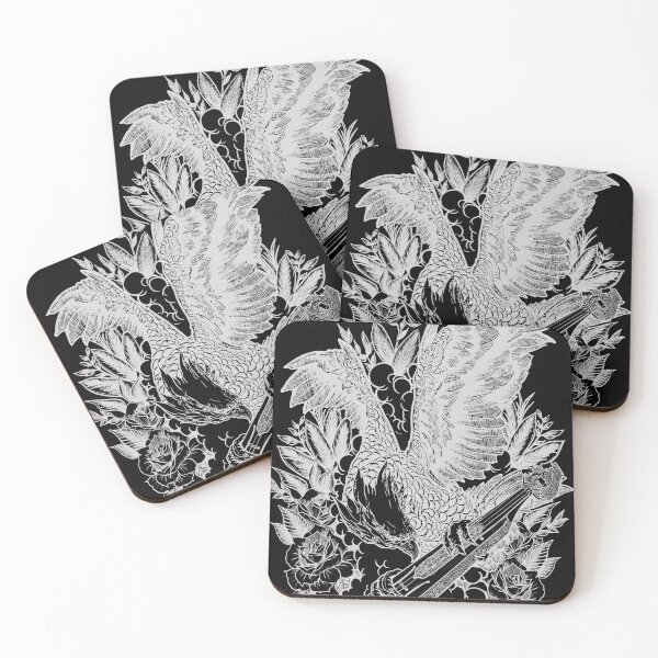 Item preview, Pontian Tattoo style Eagle and Lyra 2 WHITE designed and sold by pontiantees.