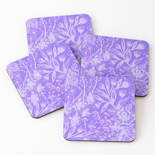 Item preview, Pastel Flowers Purple Pink Blue Floral designed and sold by thesandrafadzai.