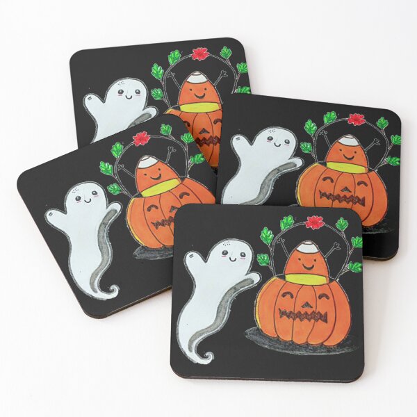 Item preview, Halloween cute ghost and pumpkin designed and sold by DKMADAWELA.