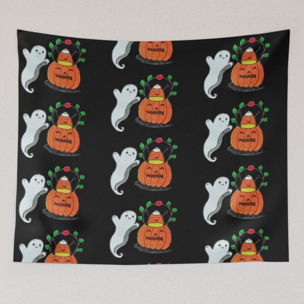 Item preview, Halloween cute ghost and pumpkin designed and sold by DKMADAWELA.