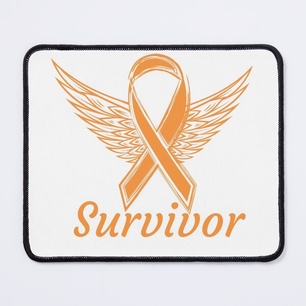 Item preview, Leukemia Cancer Awareness - Angel Wings with Orange Ribbon  designed and sold by Cancer Support  Regal Studio.