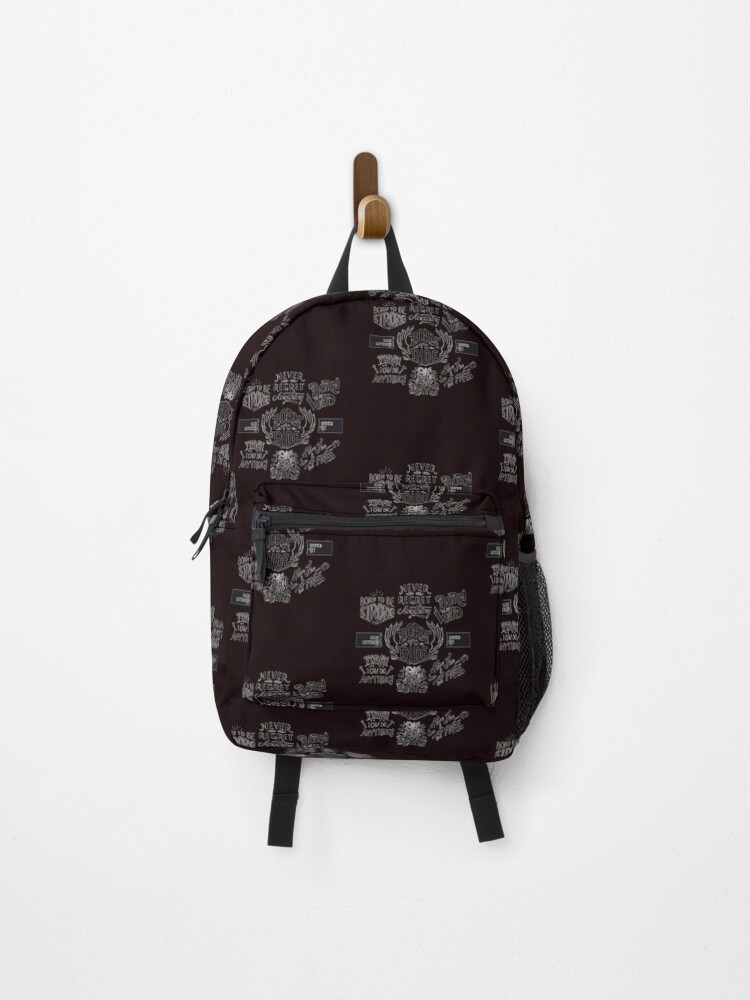 Thumbnail 1 of 3, Backpack, Born To Ride Hat designed and sold by ForeignGang.